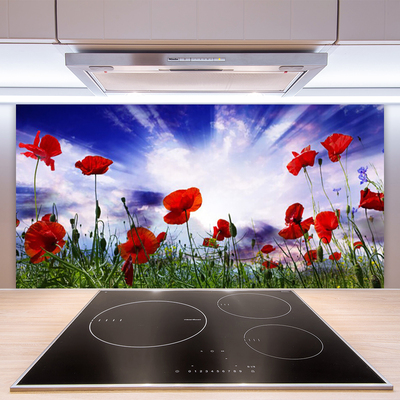 Painel cozinha Papoulas Plantam Natureza