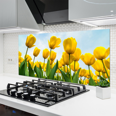 Painel cozinha Tulipas Flores Planta