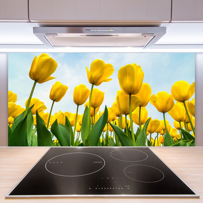 Painel cozinha Tulipas Flores Planta