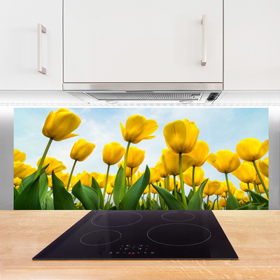 Painel cozinha Tulipas Flores Planta