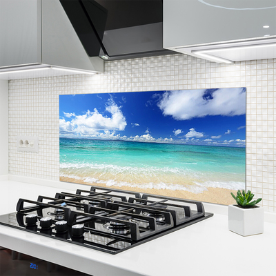 Painel cozinha Paisagem de praia e mar