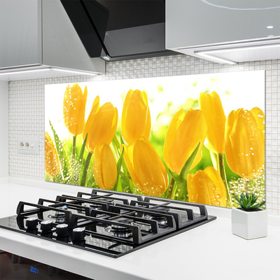 Painel cozinha Tulipas Flores Planta