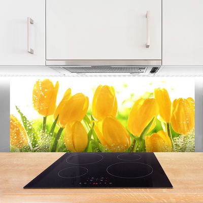 Painel cozinha Tulipas Flores Planta