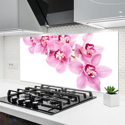 Painel vidro cozinha Flores Planta Natureza