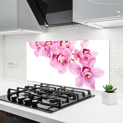 Painel vidro cozinha Flores Planta Natureza