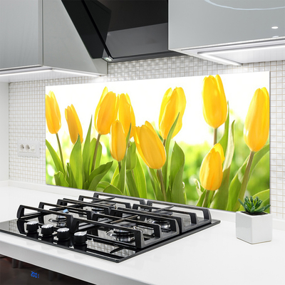 Painel cozinha Tulipas Flores Planta