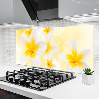 Painel vidro cozinha Flores Planta Natureza