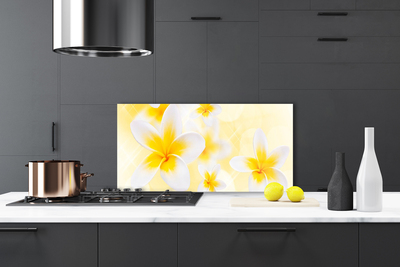 Painel vidro cozinha Flores Planta Natureza