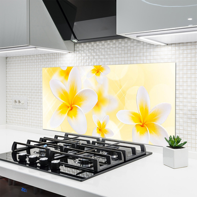 Painel vidro cozinha Flores Planta Natureza