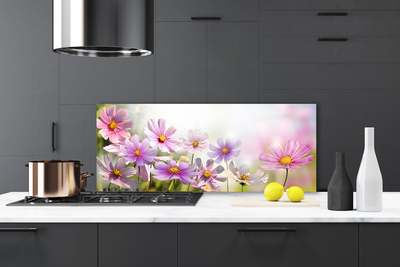 Painel vidro cozinha Flores Planta Natureza