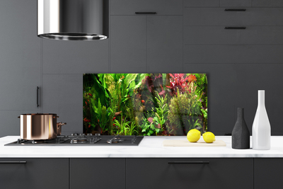 Painel vidro cozinha Plantas Flores Natureza
