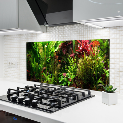 Painel vidro cozinha Plantas Flores Natureza