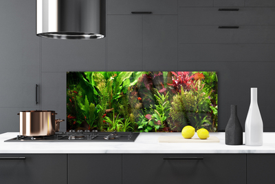 Painel vidro cozinha Plantas Flores Natureza