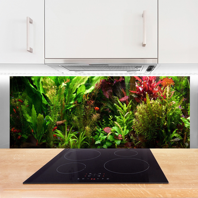 Painel vidro cozinha Plantas Flores Natureza