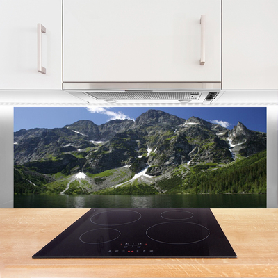 Painel cozinha Montanhas Lago Floresta Paisagem