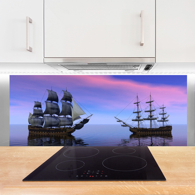 Painel cozinha Paisagem Marinha de Barcos