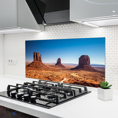 Painel cozinha Paisagem de montanhas desérticas