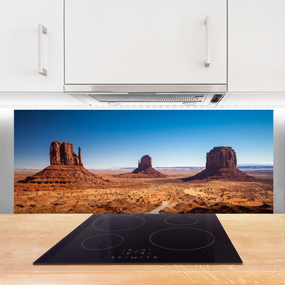 Painel cozinha Paisagem de montanhas desérticas