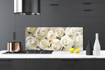 Painel cozinha Planta de flores rosas