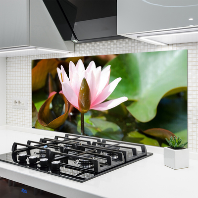 Painel vidro cozinha Flor Planta Natureza