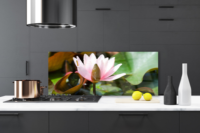 Painel vidro cozinha Flor Planta Natureza