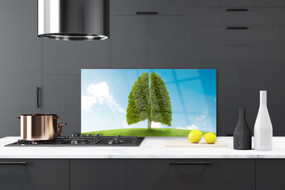 Painel cozinha Grama Árvore Pulmão Natureza