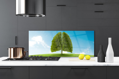 Painel cozinha Grama Árvore Pulmão Natureza