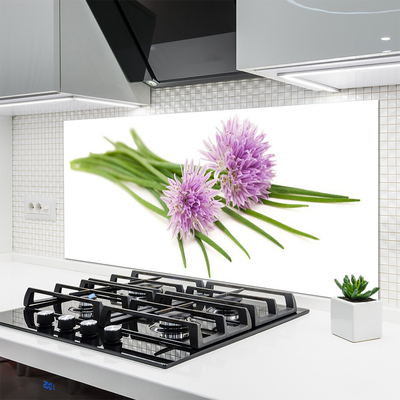 Painel vidro cozinha Flores Planta Natureza