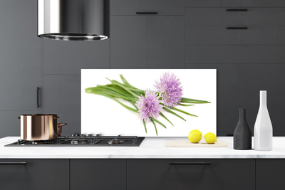 Painel vidro cozinha Flores Planta Natureza