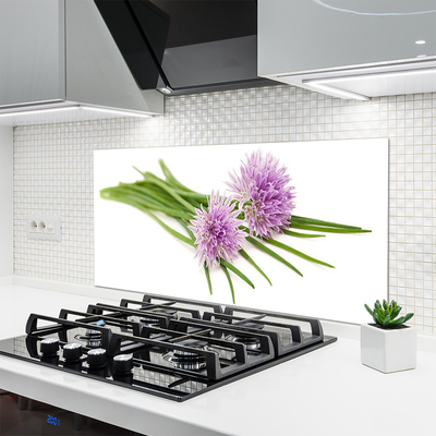 Painel vidro cozinha Flores Planta Natureza