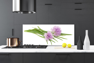 Painel vidro cozinha Flores Planta Natureza