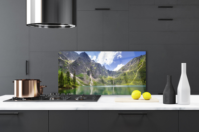 Painel cozinha Paisagem de lago de montanha