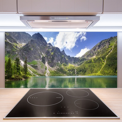 Painel cozinha Paisagem de lago de montanha