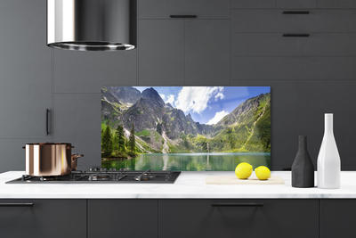 Painel cozinha Paisagem de lago de montanha