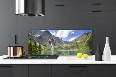 Painel cozinha Paisagem de lago de montanha