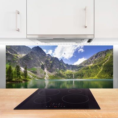 Painel cozinha Paisagem de lago de montanha