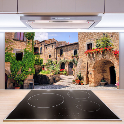 Painel vidro cozinha Beco Flores Casas Planta