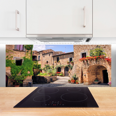 Painel vidro cozinha Beco Flores Casas Planta