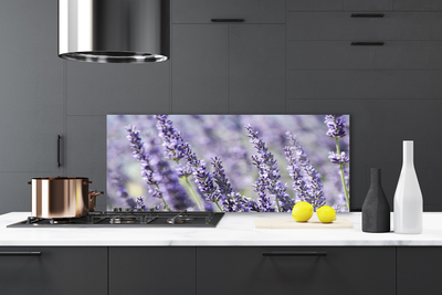 Painel vidro cozinha Flores Planta Natureza
