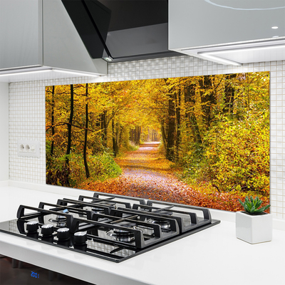 Painel vidro cozinha Caminho da Planta Florestal Natureza