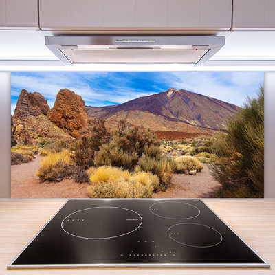 Painel cozinha Montanhas Plantas Rochas Paisagem