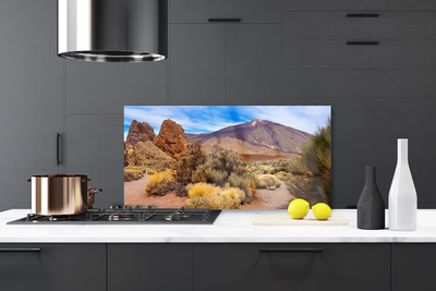 Painel cozinha Montanhas Plantas Rochas Paisagem