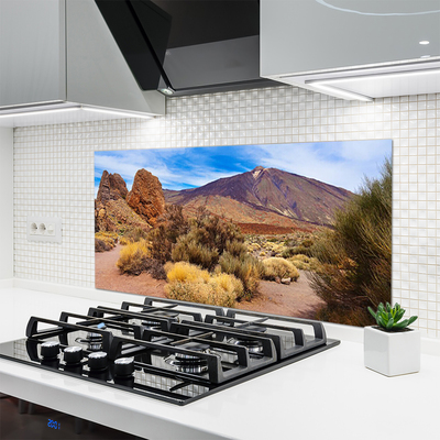 Painel cozinha Montanhas Plantas Rochas Paisagem