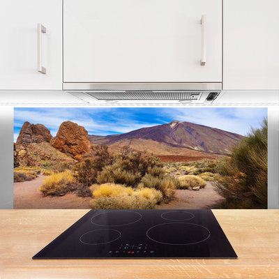 Painel cozinha Montanhas Plantas Rochas Paisagem