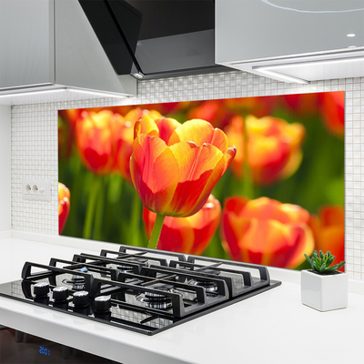 Painel cozinha Tulipas Flores Planta