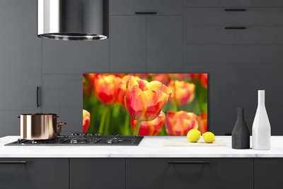 Painel cozinha Tulipas Flores Planta
