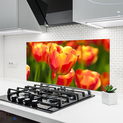 Painel cozinha Tulipas Flores Planta