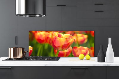 Painel cozinha Tulipas Flores Planta