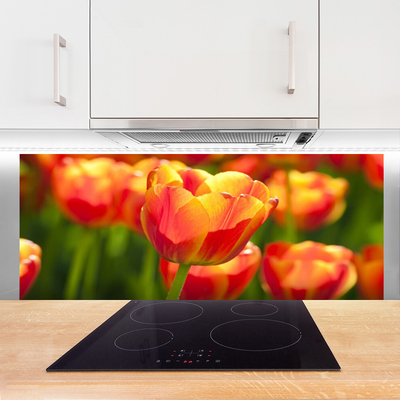 Painel cozinha Tulipas Flores Planta