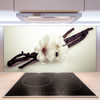 Painel vidro cozinha Flores Planta Natureza